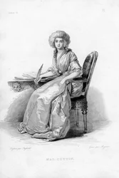 Engraved Portrait of Sophie Cottin (1770-1807)